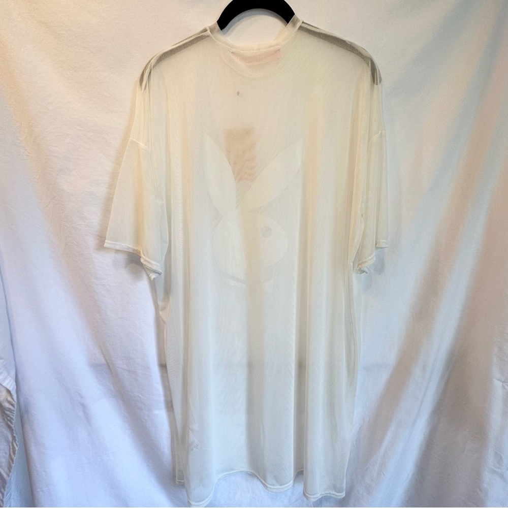 Playboy Mesh T Shirt Dress Gem